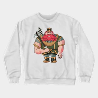 Fantasy Dwarf Warrior Crewneck Sweatshirt